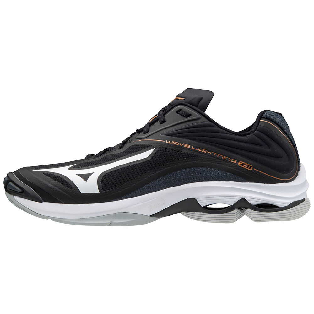 Zapatillas Voleibol Mizuno Wave Lightning Z6 Hombre Negras/Blancas Baratas FLTW-98257